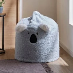 Dunelm Koko the Koala Small Lounger Animals, Beanbags, Faux Fur