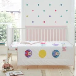 Disney Minnie Mouse 100% Cotton 4 Tog Cot Bed / Toddler Quilt Kids, Kids Quilts, Reversible