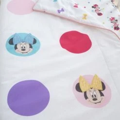 Disney Minnie Mouse 100% Cotton 4 Tog Cot Bed / Toddler Quilt Kids, Kids Quilts, Reversible -All Kids And Nursery Sales 2024 30737738 alt03