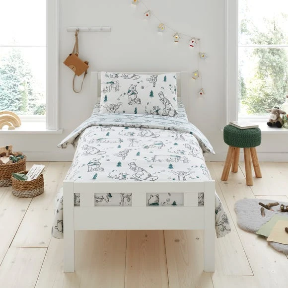 Disney Winnie the Pooh 100% Cotton Reversible Duvet Cover and Pillowcase Set Duvet Cover Sets, Kids, Natural (Grey) 1 Disney Winnie the Pooh 100% Cotton Reversible Duvet Cover and Pillowcase Set Duvet Cover Sets, Kids, Natural (Grey)