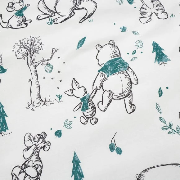 Disney Winnie the Pooh 100% Cotton Reversible Duvet Cover and Pillowcase Set Duvet Cover Sets, Kids, Natural (Grey) 5 Disney Winnie the Pooh 100% Cotton Reversible Duvet Cover and Pillowcase Set Duvet Cover Sets, Kids, Natural (Grey) - Image 5