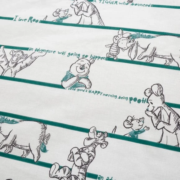 Disney Winnie the Pooh 100% Cotton Reversible Duvet Cover and Pillowcase Set Duvet Cover Sets, Kids, Natural (Grey) 6 Disney Winnie the Pooh 100% Cotton Reversible Duvet Cover and Pillowcase Set Duvet Cover Sets, Kids, Natural (Grey) - Image 6