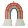 Dunelm Rainbow Shaped Wall Hanging Wood, Rope, Kids Bedroom Accessories