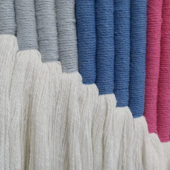 Dunelm Rainbow Striped Wall Hanging Kids Bedroom Accessories, Rope, Polycotton 2 Dunelm Rainbow Striped Wall Hanging Kids Bedroom Accessories, Rope, Polycotton - Image 2