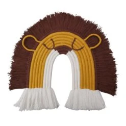 Dunelm Lion Wall Hanging Kids Bedroom Accessories, Animals, Rope