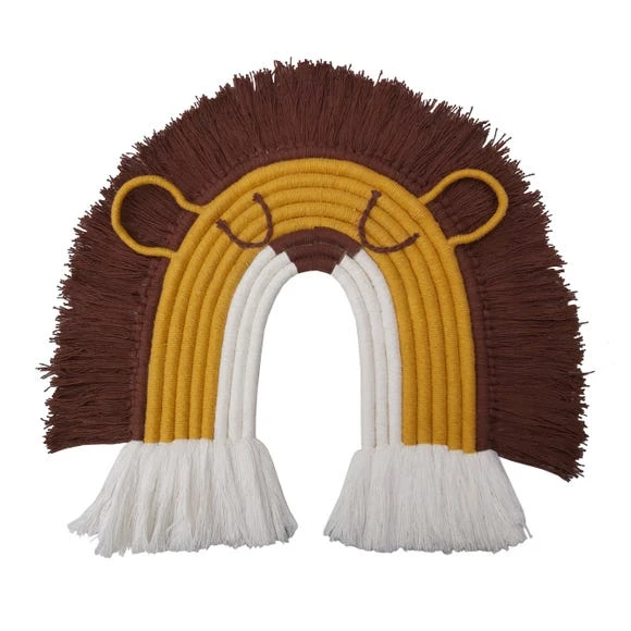 Dunelm Lion Wall Hanging Kids Bedroom Accessories, Animals, Rope 1 Dunelm Lion Wall Hanging Kids Bedroom Accessories, Animals, Rope