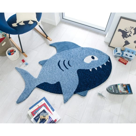 Dunelm Shark Rug Rugs, Animals, Kids 1 Dunelm Shark Rug Rugs, Animals, Kids