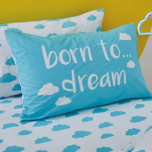 Born To Dream 100% Organic Cotton Duvet Cover and Pillowcase Set Reversible, Duvet Cover Sets, Patterned 2 Born To Dream 100% Organic Cotton Duvet Cover and Pillowcase Set Reversible, Duvet Cover Sets, Patterned - Image 2