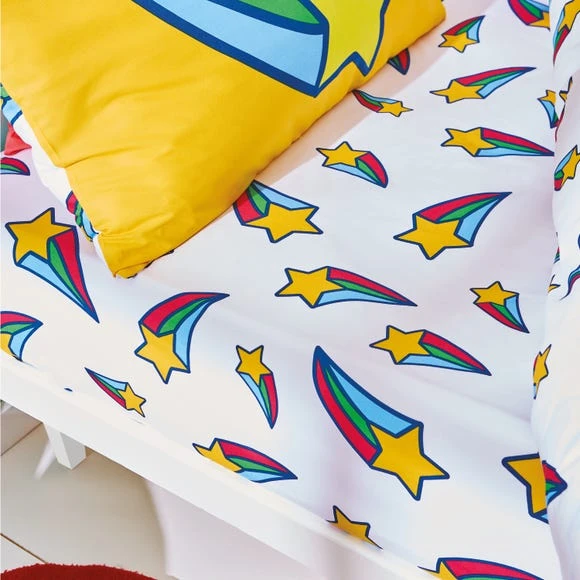 Born To Be You Shooting Star Organic Cotton Fitted Sheet Stars, 28cm, Fitted Sheets 1 Born To Be You Shooting Star Organic Cotton Fitted Sheet Stars, 28cm, Fitted Sheets