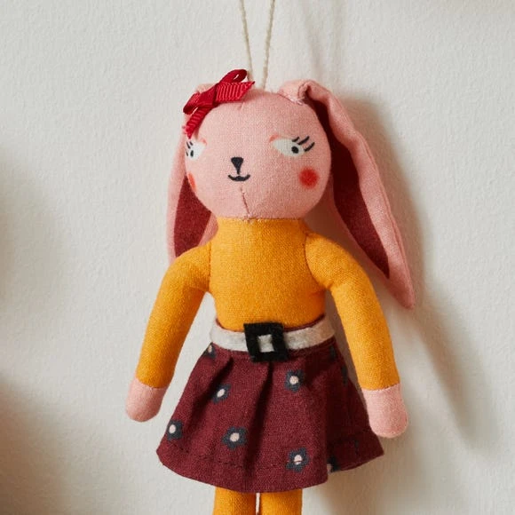 Dunelm Mini Fashion Pink Bunny Kids, Cotton, Animals 2 Dunelm Mini Fashion Pink Bunny Kids, Cotton, Animals - Image 2