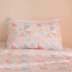 Dunelm Country Patchwork 100% Cotton Twin Duvet Cover and Pillowcase Set Floral, Reversible, MultiColoured 11 Dunelm Country Patchwork 100% Cotton Twin Duvet Cover and Pillowcase Set Floral, Reversible, MultiColoured -All Kids And Nursery Sales 2024 30747295 alt04