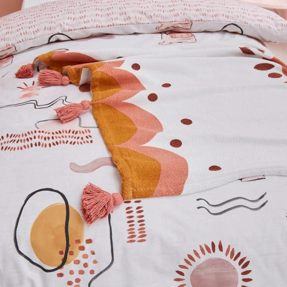 Dunelm Boho Desert Throw Cotton, Blankets & Throws, Abstract 2 Dunelm Boho Desert Throw Cotton, Blankets & Throws, Abstract - Image 2