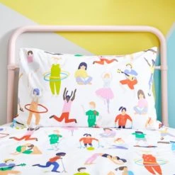 Dunelm Young Minds Keep Active 100% Cotton Duvet Cover and Pillowcase Set Kids, Patterned, Duvet Cover Sets -All Kids And Nursery Sales 2024 30747304 alt02