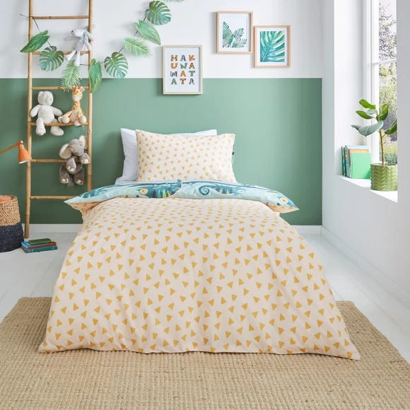 Dunelm Rainforest Friends 100% Cotton Twin Pack Duvet Cover and Pillowcase Set Kids, Duvet Cover Sets, MultiColoured 5 Dunelm Rainforest Friends 100% Cotton Twin Pack Duvet Cover and Pillowcase Set Kids, Duvet Cover Sets, MultiColoured - Image 5