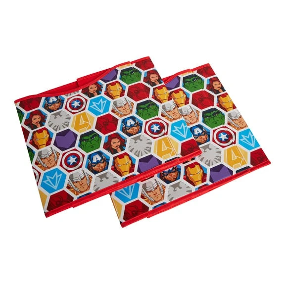 Marvel Pack of 2 Storage Cubes Fabric, Polyester, Cube Storage 7 Marvel Pack of 2 Storage Cubes Fabric, Polyester, Cube Storage - Image 7
