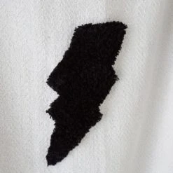 Dunelm Tufted Lightening Throw Geometric, Cotton, Blankets & Throws -All Kids And Nursery Sales 2024 30747401 alt02