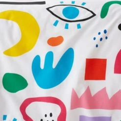 Dunelm Elements Abstract 100% Cotton Duvet Cover and Pillowcase Set Duvet Cover Sets, MultiColoured, Reversible -All Kids And Nursery Sales 2024 30747615 alt04