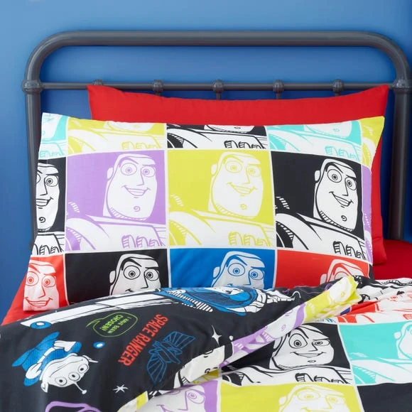 Disney Buzz Lightyear Duvet Cover and Pillowcase Set MultiColoured, Kids, Reversible 4 Disney Buzz Lightyear Duvet Cover and Pillowcase Set MultiColoured, Kids, Reversible - Image 4