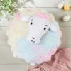 Dunelm Rainbow Sheep Character Cushion Animals, Kids Cushion, Kids