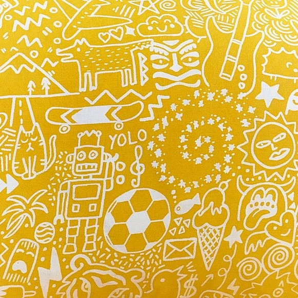 Style Lab Doodles Duvet Cover and Pillowcase Set Duvet Cover Sets, Black and white, Reversible 7 Style Lab Doodles Duvet Cover and Pillowcase Set Duvet Cover Sets, Black and white, Reversible - Image 7