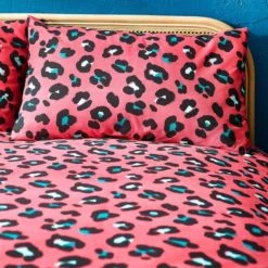 Style Lab Leopard Teal and Coral Duvet Cover and Pillowcase Set Duvet Cover Sets, Reversible, Teal (Green) 10 Style Lab Leopard Teal and Coral Duvet Cover and Pillowcase Set Duvet Cover Sets, Reversible, Teal (Green) -All Kids And Nursery Sales 2024 30749071 alt03
