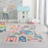Flair My Town Washable Rug MultiColoured, Rugs, Polyester