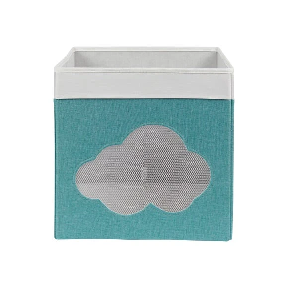 Dunelm Cloud Mesh Blue Foldable Box Storage Boxes, Folding, Polyester 2 Dunelm Cloud Mesh Blue Foldable Box Storage Boxes, Folding, Polyester - Image 2