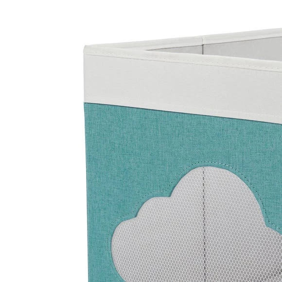 Dunelm Cloud Mesh Blue Foldable Box Storage Boxes, Folding, Polyester 4 Dunelm Cloud Mesh Blue Foldable Box Storage Boxes, Folding, Polyester - Image 4