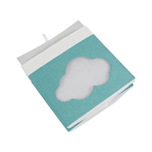 Dunelm Cloud Mesh Blue Foldable Box Storage Boxes, Folding, Polyester 5 Dunelm Cloud Mesh Blue Foldable Box Storage Boxes, Folding, Polyester - Image 5