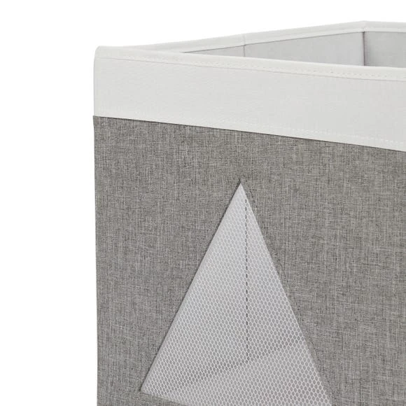Dunelm Triangle Mesh Grey Foldable Box Storage Boxes, Polyester, Fabric 4 Dunelm Triangle Mesh Grey Foldable Box Storage Boxes, Polyester, Fabric - Image 4