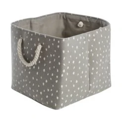 Dunelm Dotty Storage Basket Grey Storage Baskets, Spotted, Kids -All Kids And Nursery Sales 2024 30754132 alt02