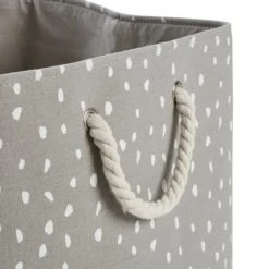 Dunelm Dotty Storage Basket Grey Storage Baskets, Spotted, Kids -All Kids And Nursery Sales 2024 30754132 alt03