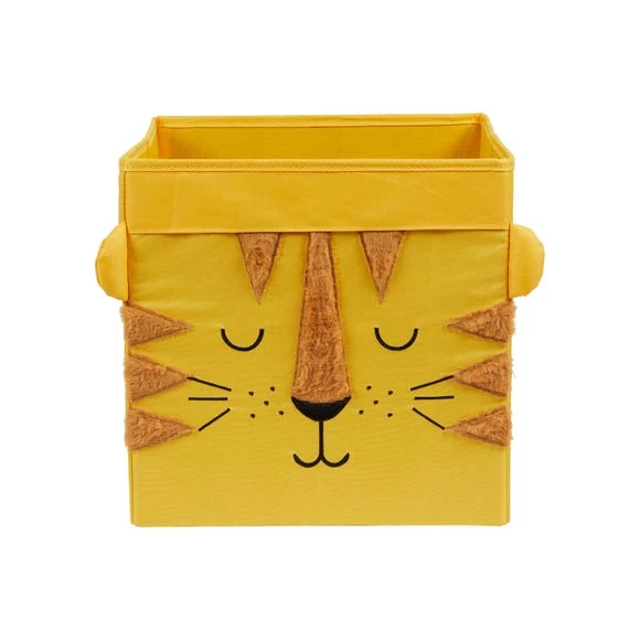 Dunelm Tiger Felt Foldable Box Storage Boxes, Fabric, Kids 2 Dunelm Tiger Felt Foldable Box Storage Boxes, Fabric, Kids - Image 2