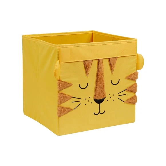 Dunelm Tiger Felt Foldable Box Storage Boxes, Fabric, Kids 3 Dunelm Tiger Felt Foldable Box Storage Boxes, Fabric, Kids - Image 3