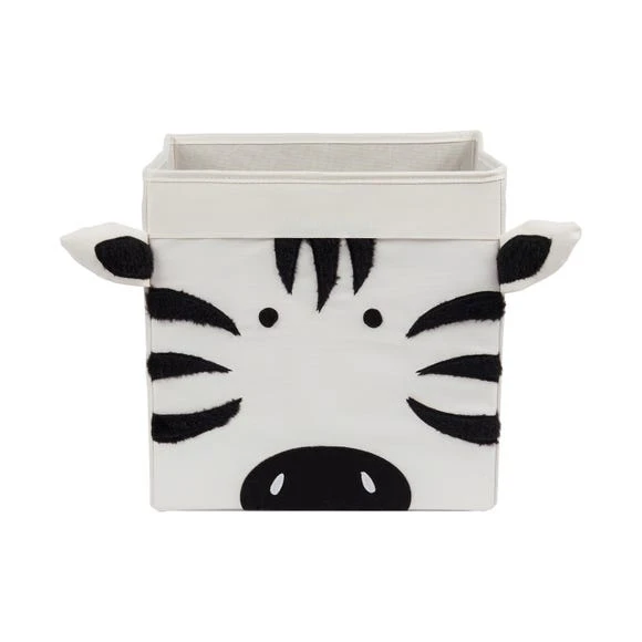 Dunelm Zebra Felt Foldable Box Kids, Animals, Folding 2 Dunelm Zebra Felt Foldable Box Kids, Animals, Folding - Image 2