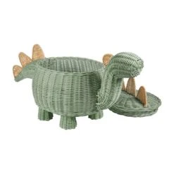 Dunelm Dinosaur Rattan Storage Basket Storage Baskets, Animals, Kids -All Kids And Nursery Sales 2024 30754164 alt03
