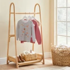 Dunelm Kids Rattan Cane Clothes Rail Clothes Rails