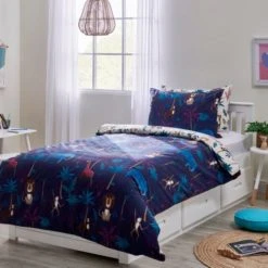 Dunelm Jungle Friends Reversible Duvet Cover and Pillowcase Set Kids, Duvet Cover Sets, Polycotton