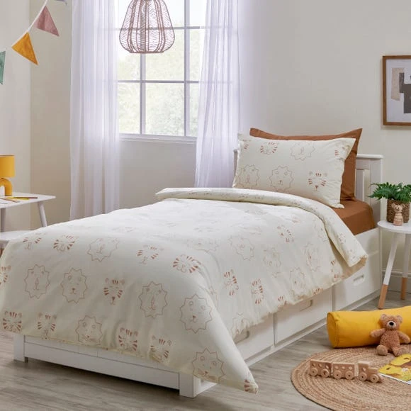 Dunelm Jungle Cubs Reversible Duvet Cover and Pillowcase Set Kids, Animals, Polycotton 1 Dunelm Jungle Cubs Reversible Duvet Cover and Pillowcase Set Kids, Animals, Polycotton