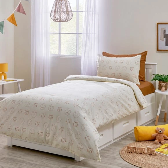 Dunelm Jungle Cubs Reversible Duvet Cover and Pillowcase Set Kids, Animals, Polycotton 2 Dunelm Jungle Cubs Reversible Duvet Cover and Pillowcase Set Kids, Animals, Polycotton - Image 2