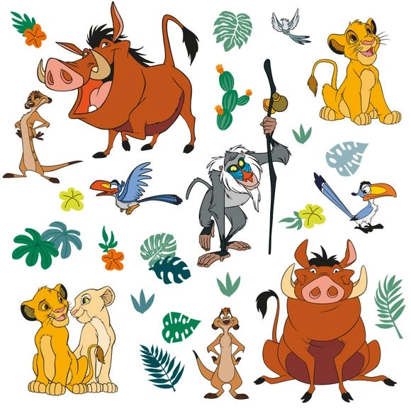 Disney Lion King Wall Stickers Animals, Paper, Made in the UK 2 Disney Lion King Wall Stickers Animals, Paper, Made in the UK - Image 2