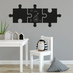Dunelm Puzzle Chalk Board Sticker Paper, Kids, Wall Stickers