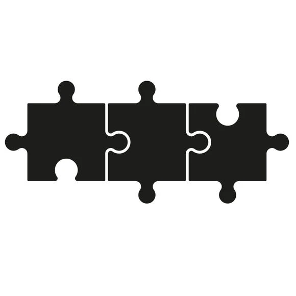 Dunelm Puzzle Chalk Board Sticker Paper, Kids, Wall Stickers 2 Dunelm Puzzle Chalk Board Sticker Paper, Kids, Wall Stickers - Image 2