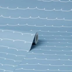 Dunelm Wave Wallpaper Made in the UK, Kids, Paper -All Kids And Nursery Sales 2024 30757427 alt02