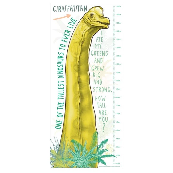 Natural History Museum Giraffatitan Height Chart Sticker Wall Stickers, Made in the UK, Kids 2 Natural History Museum Giraffatitan Height Chart Sticker Wall Stickers, Made in the UK, Kids - Image 2
