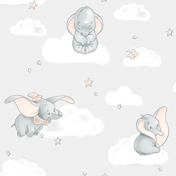 NuWallpaper Disney Nu Wall Self Adhesive Dumbo Wallpaper Paper, Made in the UK, Kids 2 NuWallpaper Disney Nu Wall Self Adhesive Dumbo Wallpaper Paper, Made in the UK, Kids - Image 2