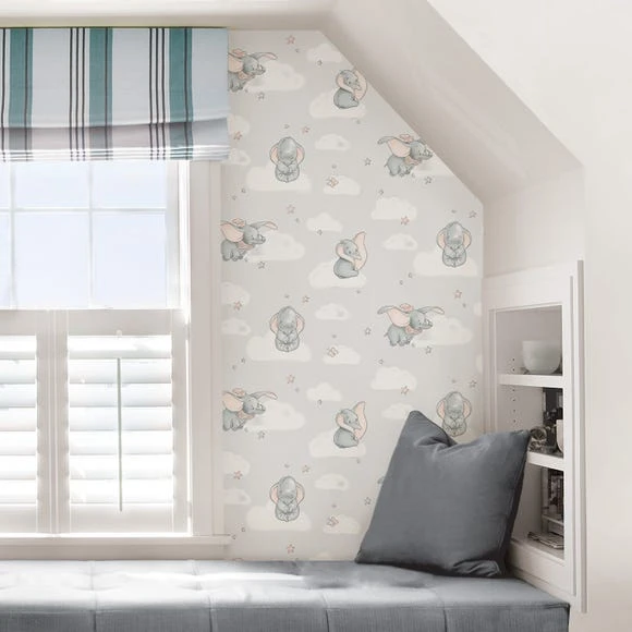 NuWallpaper Disney Nu Wall Self Adhesive Dumbo Wallpaper Paper, Made in the UK, Kids 5 NuWallpaper Disney Nu Wall Self Adhesive Dumbo Wallpaper Paper, Made in the UK, Kids - Image 5
