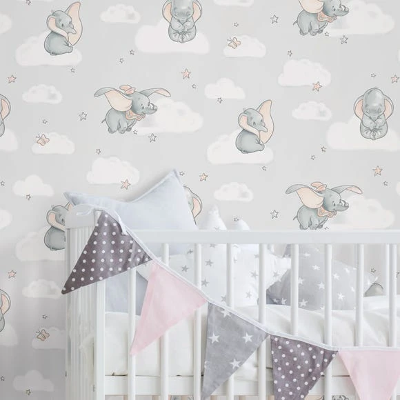 NuWallpaper Disney Nu Wall Self Adhesive Dumbo Wallpaper Paper, Made in the UK, Kids 6 NuWallpaper Disney Nu Wall Self Adhesive Dumbo Wallpaper Paper, Made in the UK, Kids - Image 6