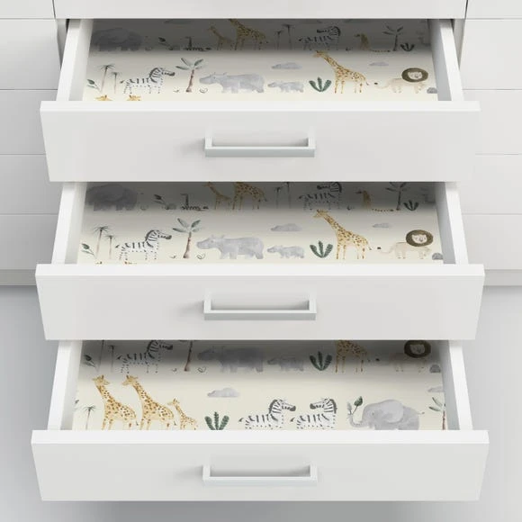 NuWallpaper Nu Wall Self Adhesive Safari Wallpaper Paper, Made in the UK, Kids 4 NuWallpaper Nu Wall Self Adhesive Safari Wallpaper Paper, Made in the UK, Kids - Image 4