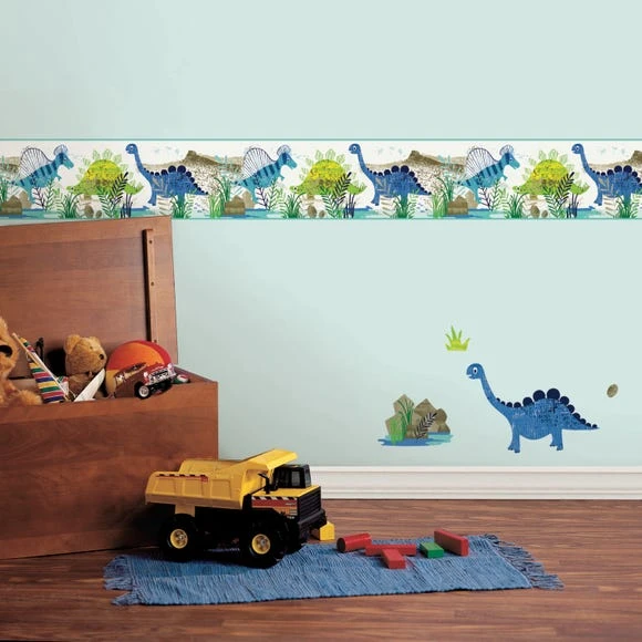 Dunelm Roar Wallpaper Border Paper, Kids, Animals 1 Dunelm Roar Wallpaper Border Paper, Kids, Animals